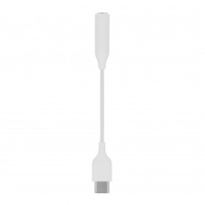 Perėjimas USB C - 3.5mm (K-L) 0.2m (tinka Samsung S20, S21, S22) baltas (white)